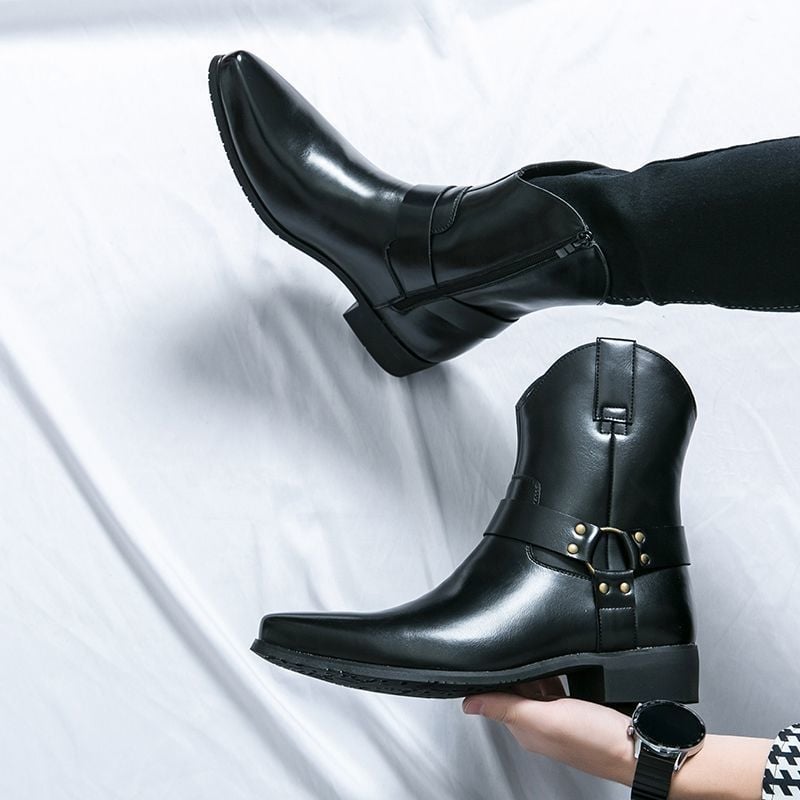 Vyriski Chelsea batai – viršutinė dalis natūralios odos, gumos pada, laisvalaikio stilius, sagties užsegimas