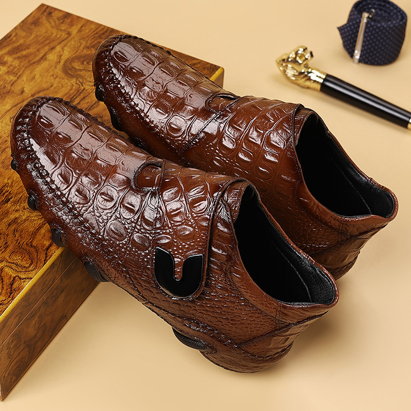 Ανδρικά μποτάκια Martin Boots: Άνω μέρος από γνήσιο δέρμα βοδινού, Επένδυση φλίς για ζεστασιά, Σόλα από καουτσούκ, Κλείσιμο Velcro, Στρογυλή μύτη