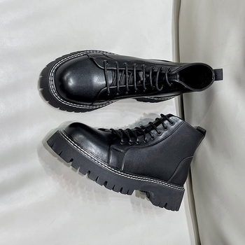 Ανδρικά PU δερμάτινα παπούτσια, καουτσούκ σόλα, χαμηλό πάνω μέρος, για νέους 18–40 ετών, Minsiter