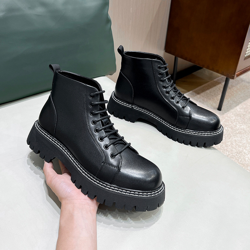 Ανδρικά PU δερμάτινα παπούτσια, καουτσούκ σόλα, χαμηλό πάνω μέρος, για νέους 18–40 ετών, Minsiter