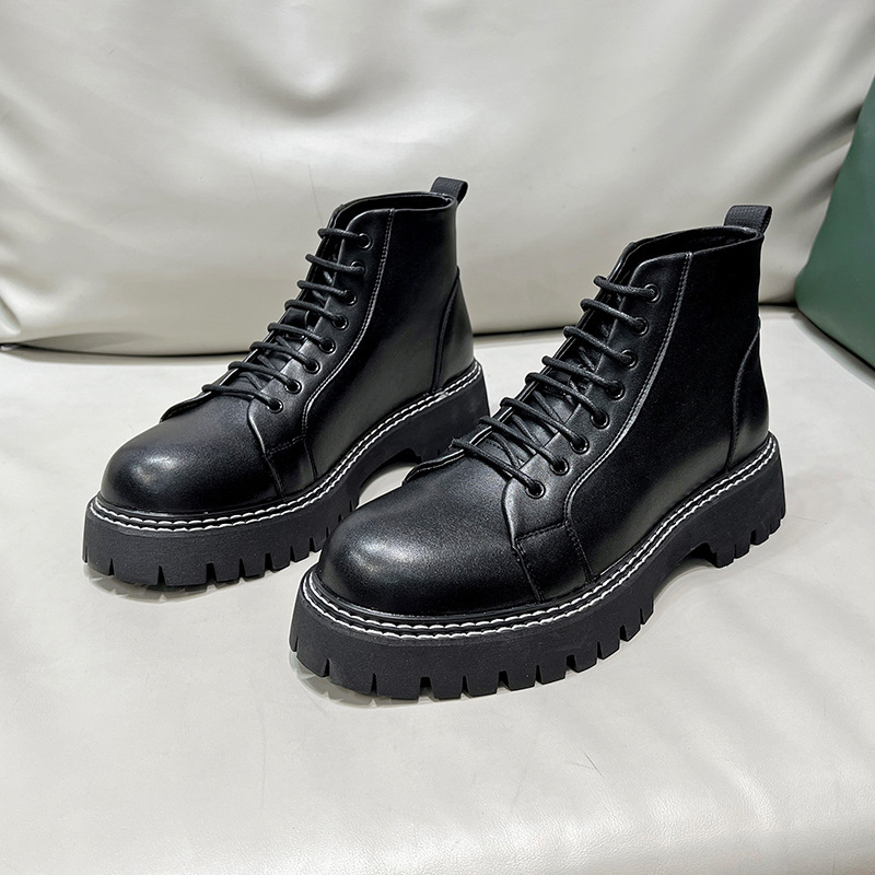 Ανδρικά PU δερμάτινα παπούτσια, καουτσούκ σόλα, χαμηλό πάνω μέρος, για νέους 18–40 ετών, Minsiter