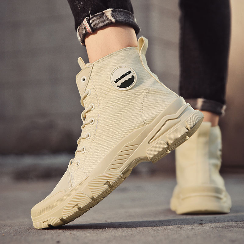 Martin zābaki augsti, auduma augšdaļa, gumijas zole, elpojoši, pretslīdes, bieza zole