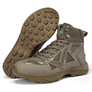 Lauko žygio batai, neslidus gumos padą, aukštas viršūnės TPU+tinklas, cementuota pada, priekinis raištelis