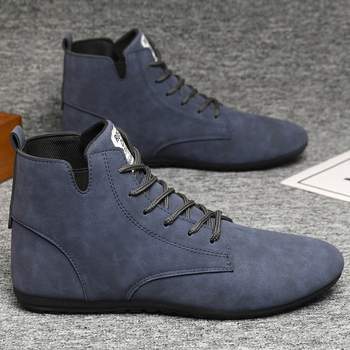 Unisex αθλητικά παπούτσια με high-top σχεδίαση, PU επάνω, αδιάβροτα, κορδόνια, MD σόλα.