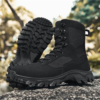 Női taktikai kültéri csizma túrázáshoz és hegymászáshoz, szatén felső rész, PU talp, középmagas szár, modell 6003, ősze 2025