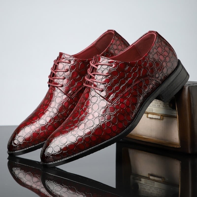 Rio ανδρικά παπούτσια από PU δέρμα, επιχειρηματικά, με σόλα από καουτσούκ και επένδυση γούνας κουνελιού, κορδόνια