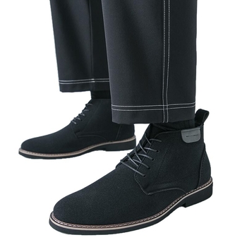 Мъжки кожени обувки – горна част от микрофибърна кожа, подметка от гума, леки, вътрешност с мрежеста подплата, подходящи за четири сезона