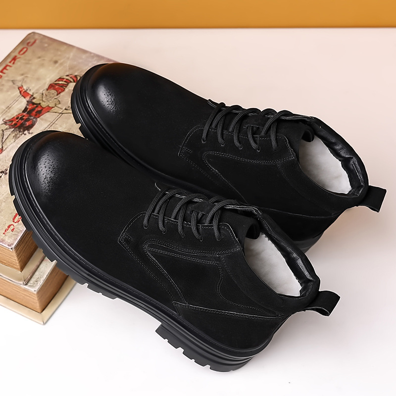 Ανδρικά δερμάτινα μποτάκια, ρετρό στυλ, κατάλληλα για το καλοκαίρι, νέοι 18–40 ετών