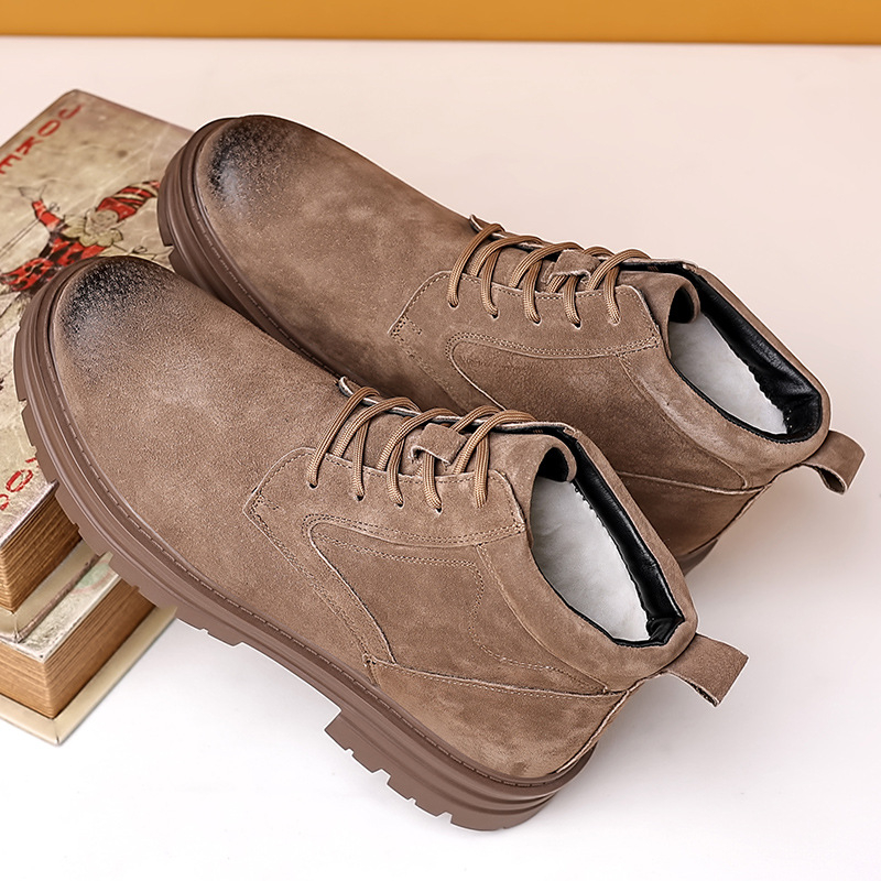 Ανδρικά δερμάτινα μποτάκια, ρετρό στυλ, κατάλληλα για το καλοκαίρι, νέοι 18–40 ετών