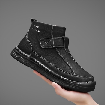 Μάρτιν μποτάκια — PU τεχνητό δέρμα επάνω, σόλα καουουκ, μεσαίο ύψος γάμπας, κορδόνια στο μπροστινό, στυλ: casual δερμάτινα μποτάκια (αναπνοή; αντιολισθητικά)