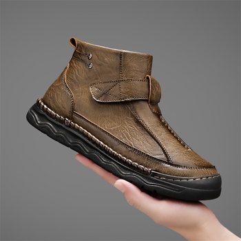 Μάρτιν μποτάκια — PU τεχνητό δέρμα επάνω, σόλα καουουκ, μεσαίο ύψος γάμπας, κορδόνια στο μπροστινό, στυλ: casual δερμάτινα μποτάκια (αναπνοή; αντιολισθητικά)