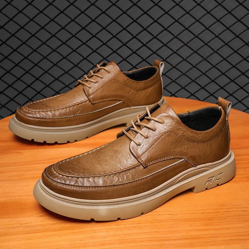 Кожени ежедневни обувки - горна част от телешка кожа, лека конструкция, подплата Ultra-Fiber Leather, код 5080