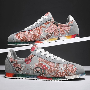 Muške platnene tenisice, prozračne, protivklizne, s vezicama, gumom potplata