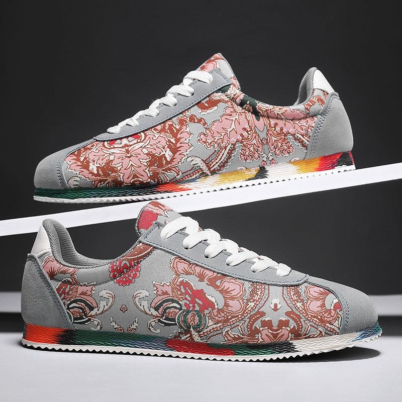 Muške platnene tenisice, prozračne, protivklizne, s vezicama, gumom potplata