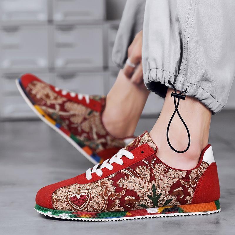 Muške platnene tenisice, prozračne, protivklizne, s vezicama, gumom potplata