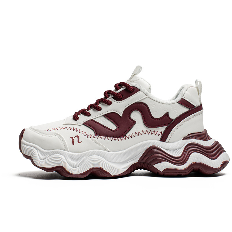 Ανδρικά chunky sneakers - PU επάνω μέρος, καουτσούκ σόλα, αδιάβροχα, αντιολισθητικά, απορρόφηση κραδασμών, διχτυωτή επένδυση