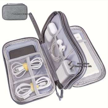 Τσάντα αποθήκευσης καλωδίων δεδομένων – στυλ τσάντας χέρους, Oxford ύφασμα, πολυλειτουργική, για ταξίδια (Μοντέλο SM05; Σχήμα: Τσάντα χεριού; Υλικό: Oxford ύφασμα; Λειτουργία: Πολυλειτουργική; Κατάλληλες περιπτώσεις: Ταξίδια)