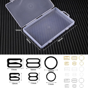 Σετ ρυθμιζόμενων αγκράδων για εσώρουχα – Haizhi Ningmei, μεταλλικά εξαρτήματα, 120 κλιπ, 3 στυλ, 2 κωδικοί