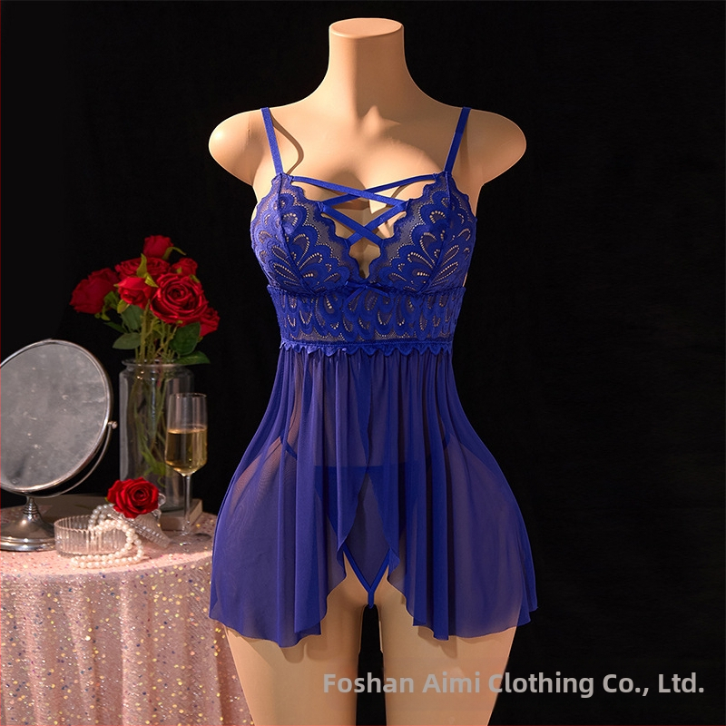 Σετ νυχτερινής φορεμάς χωρίς μανίκια με τιράντες spaghetti, διαφανές σχέδιο, πολυεστέρας 90–95%, εξαιρετικά λεπτό ύφασμα 81–100 g/m²