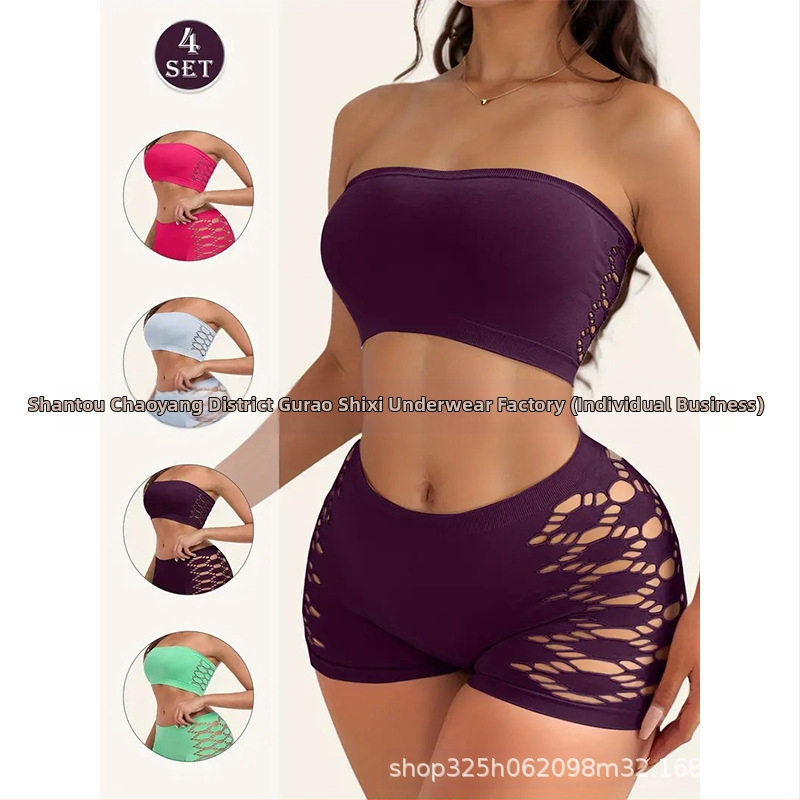 Nailona krūštura komplekts, bez siksnām, tubve tipa augšdaļa, formas krūšu kausi bez forma, izcelsme Shantou, kods 002, vecuma grupa 18–40 gadi, izlaidums vasaras 2025