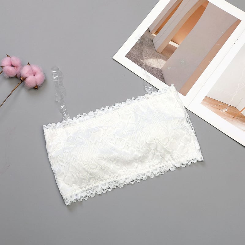 Τοπ από δαντέλα Jacquard για περιτύλιξη του στήθους — Κορσέ στυλ, πλήρης чашка με λεπτές μορφοποιημένες cups, ύφασμα Nylon 90–95%