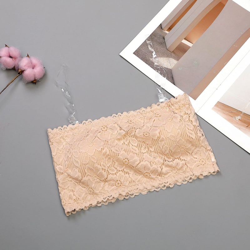 Τοπ από δαντέλα Jacquard για περιτύλιξη του στήθους — Κορσέ στυλ, πλήρης чашка με λεπτές μορφοποιημένες cups, ύφασμα Nylon 90–95%