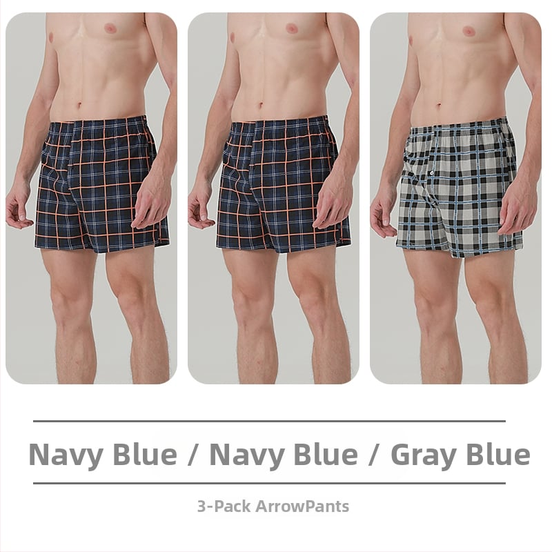 Ανδρικά μποξέρ σορτς από βαμβάκι, χαλαρή εφαρμογή, μεσαία μέση и επένδυση στην περιοχή καβάλ πάνω από 95% βαμβάκι, για άνοιξη