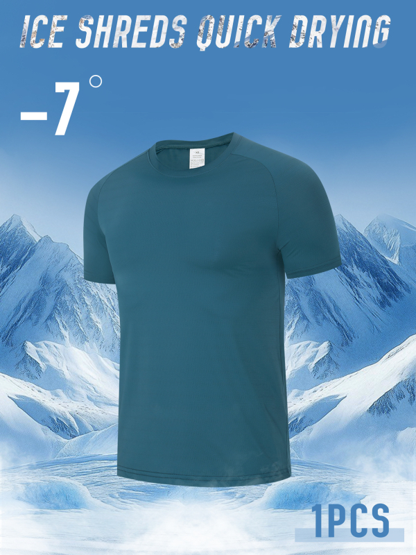 Sporta T-krekls ar reglāna piedurknēm, apaļš kakla izgriezums, brīva piegriezums, neilona materiāls 81–90%, elpojošs un mitrumu vadīt.