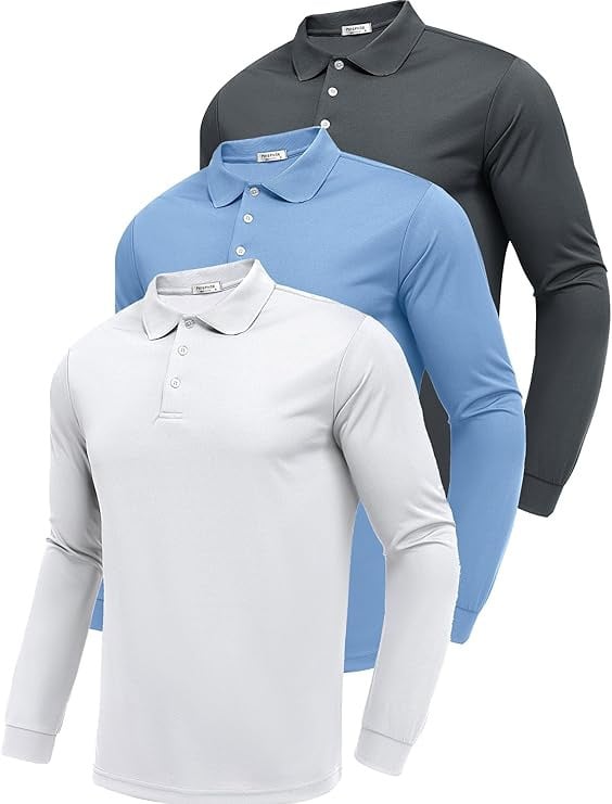 Vīriešu polo krekls ar garām piedurknēm, Slim fit, poliester 95% materiāla saturs, blokveida raksts