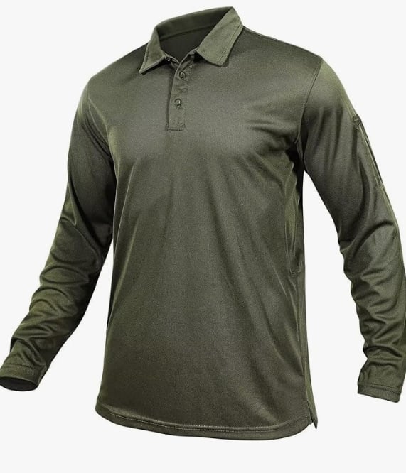 Vīriešu polo krekls ar garām piedurknēm, Slim fit, poliester 95% materiāla saturs, blokveida raksts