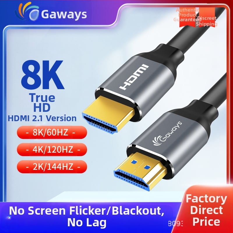HDMI καλώδιο 2.1, χαλκός αγωγός, PVC έγχυση-διαμορφωμένο, μήκος 1.5–50 m