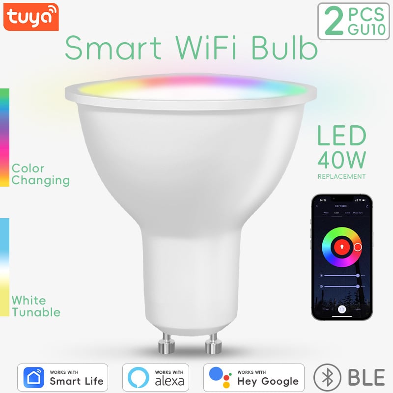 GU10 gudrais LED prožektors, 5W, staru leņķis 100°, LED čips 2835, 220-240V AC