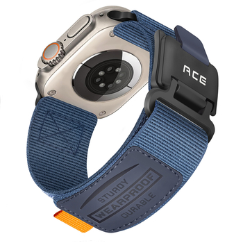 Apple Watch 1–9 suderinamas nailoninės magnetinės kilpos dirželis su Velcro užsegimu (50 g)