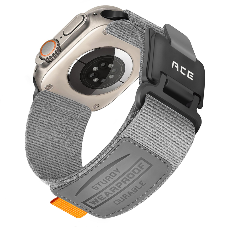 Apple Watch 1–9 suderinamas nailoninės magnetinės kilpos dirželis su Velcro užsegimu (50 g)