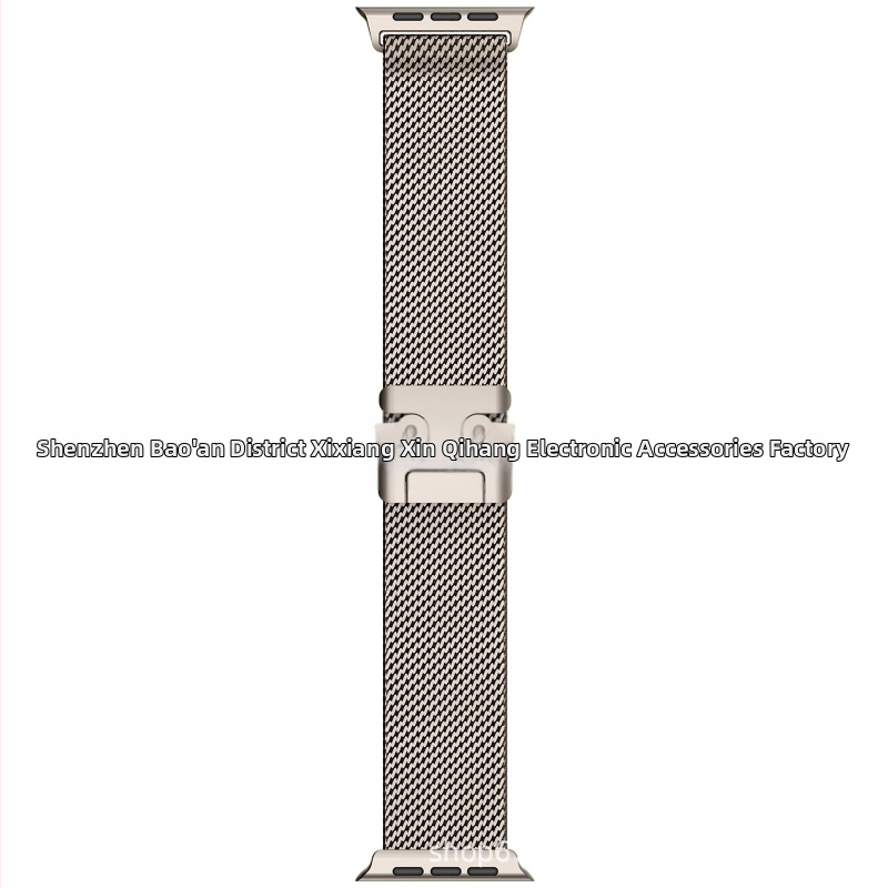 Metalinė Milanėzės juosta Apple Watch Ultra 2 su magnetiniu užsegimu ir parašiutinės sagties