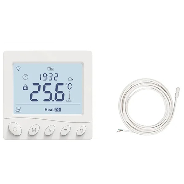 Έξυπνος θερμοστάτης υποδαπέδιας θέρμανσης με Wi‑Fi | Απομακρυσμένος έλεγχος μέσω εφαρμογής, προγραμματισμός, ρύθμιση θερμοκρασίας