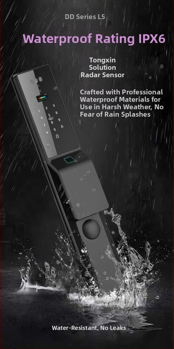 Έξυπνο κλείδωμα Yue Ling με 3D αναγνώριση προσώπου, φλεβική αναγνώριση παλάμης και δακτυλικού αποτυπώματος, μοντέλο L5 (DM-21F), δυνατότητα παραμετροποίησης