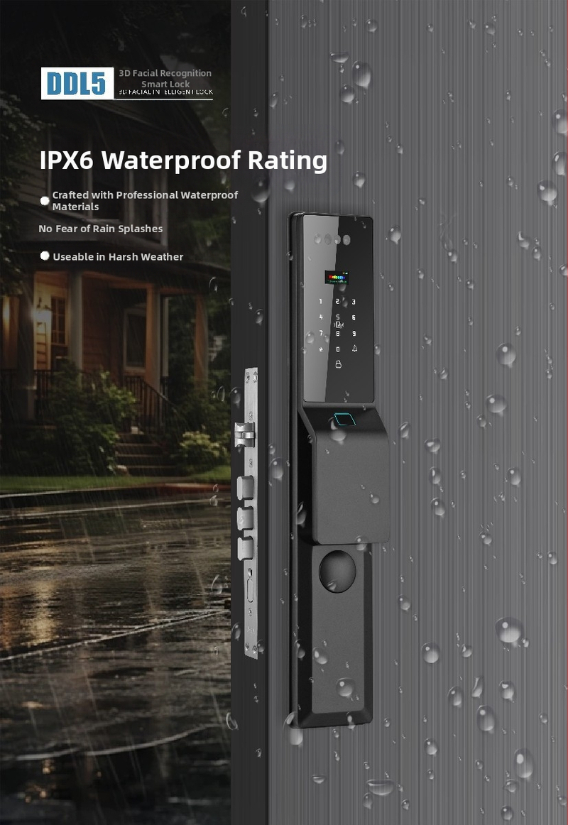 Yue Ling смарт заключване със 3D разпознаване на лице, венозна идентификация на длан и отпечатък, модел L5 (DM-21F), възможност за персонализация