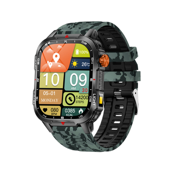 V35 υπαίθριο αθλητικό ρολόι: μπαταρία 1100mAh, οθόνη TFT 2,01 ιντσών, ABS+PC περίβλημα, κλήσεις Bluetooth