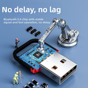 Bluetooth USB δέκτης για ακουστικά, ποντίκι και ήχο — χωρίς οδηγούς; Bluetooth 5.0/5.1/5.3, εμβέλεια έως 20 μ; Huawei τσιπ