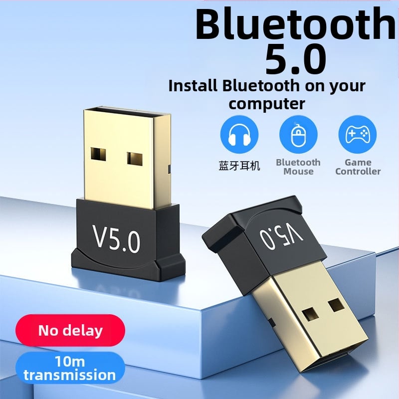 Bluetooth USB δέκτης για ακουστικά, ποντίκι και ήχο — χωρίς οδηγούς; Bluetooth 5.0/5.1/5.3, εμβέλεια έως 20 μ; Huawei τσιπ