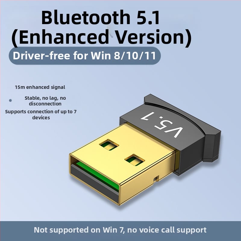Bluetooth USB δέκτης για ακουστικά, ποντίκι και ήχο — χωρίς οδηγούς; Bluetooth 5.0/5.1/5.3, εμβέλεια έως 20 μ; Huawei τσιπ