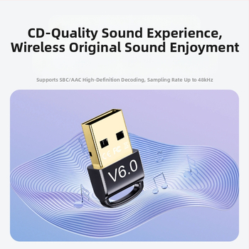 Bluetooth USB 6.0 adapter (USB interfész, Plug-and-Play, 3 Mbps átviteli sebesség, 20 m hatótávolság)