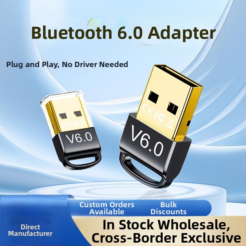 Bluetooth USB 6.0 adapter (USB interfész, Plug-and-Play, 3 Mbps átviteli sebesség, 20 m hatótávolság)