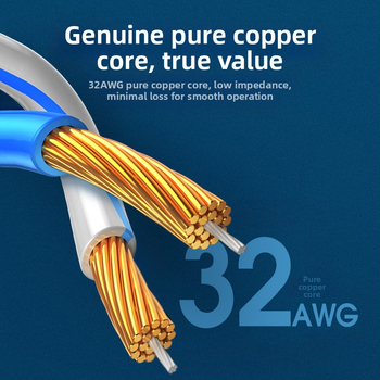 Καλώδιο δικτύου Cat6a/Cat7 με RJ-45, καθαρός χαλκός αγωγός, θωρακισμένο, λεπτό, 10 Gbps