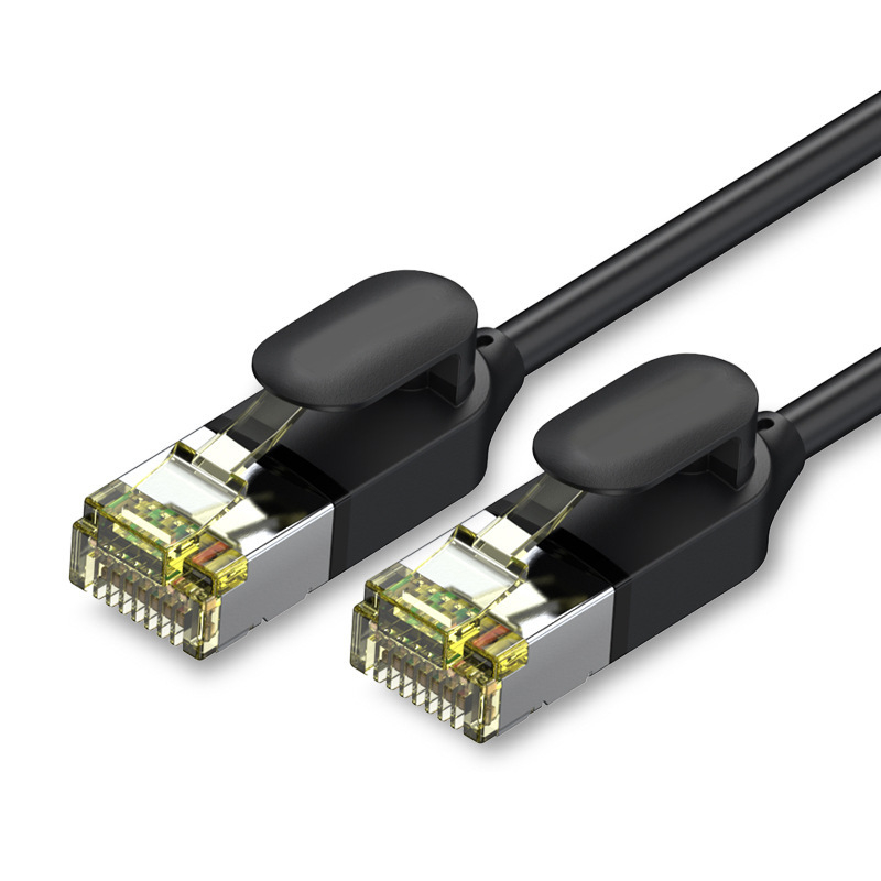 Καλώδιο δικτύου Cat6a/Cat7 με RJ-45, καθαρός χαλκός αγωγός, θωρακισμένο, λεπτό, 10 Gbps