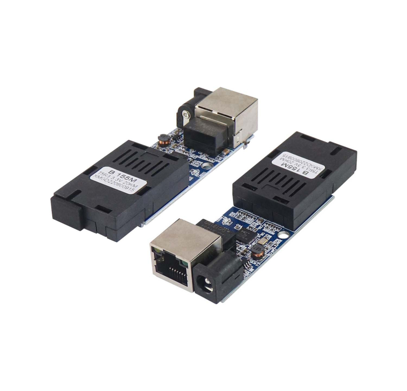 Гигабитен оптичен медиа конвертор с 1 RJ45 и 1 SFP, SC оптичен конектор, компактен дизайн