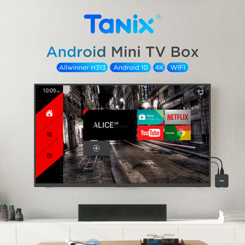 Tx1 H313 Android 10.0 Τετραπύρηνο 4K TV Box, Αποθήκευση 32GB, 2.4GHz Wi‑Fi