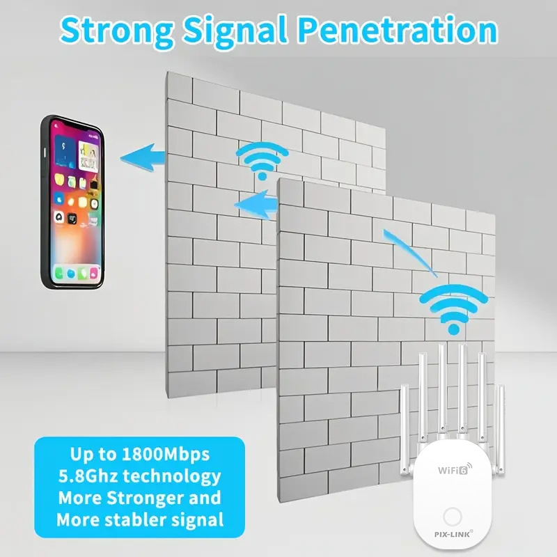 Lv-ax26 Bevielis kartotuvas, 802.11ac, Gigabit greitis, 300 m diapazonas