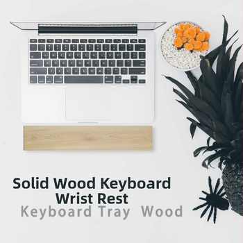 Ξύλινο στήριγμα καρπού για πληκτρολόγιο και επιφάνεια ποντικιού από μασιβ ξύλο – μικρή επιφάνεια, ιαπωνικός μινιμαλισμός, φωτιζόμενη επιφάνεια